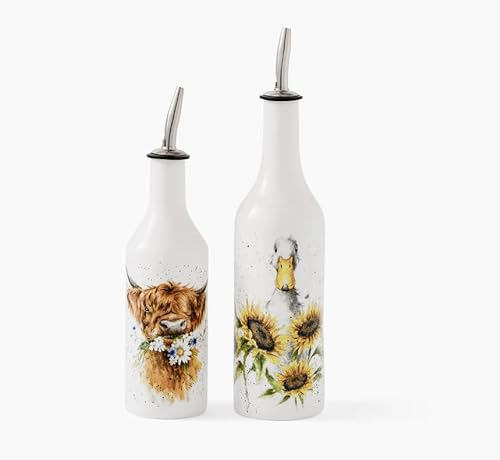 Wrendale Designs Royal Worcester Wrendale Deigns Oil and Vinegar Set Cow and Duck