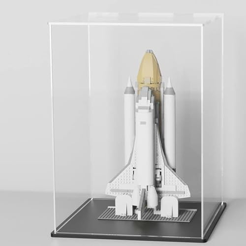 Vitrine aus Acryl 30 50 70 90 CM Glas-Vitrine mit schwarzem Sockel für Miniaturen, Ornament-Vitrine für Plüschtiere und Geschenke, staubdichte Schutzvitrine für Brillen ( Size : 10x10x10cm/3.9x3.9x3.9