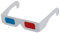 Pawlickio 100 Paia di Occhiali 3D anaglifi Rosso/Ciano (Blu) Tridimensionale
