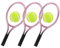 Gogogmee Tennis Schläger Tennisball 3 Sets Tennisschläger Tennis Fotografie Requisiten Mini Werkzeug Tennisschläger Modell Spielzeug Tennisschläger Puppenzubehör Desktop Minihaus Tennisschläger