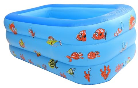 COSMEVIVI Piscine Gonflable pour Piscine Matelas à Eau Amusant Jouet pour Garçon Fille Et Bébés Bleu