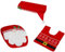 Gwtdtoad Wc Sitzbezug Set Weihnachts Badezimmer Toilette Dekoration Weihnachten Badematten Set Im Rot-Zwergs-Design, Toiletten Sitzbezug Toilettendeckelbezug Für Weihnachtsdeko Badezimmer Zubehör