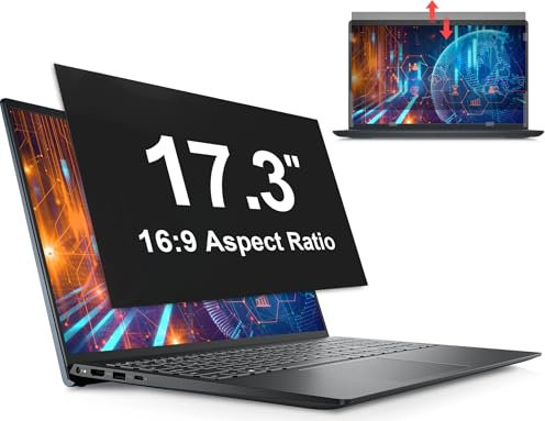 Mamol Sichtschutz 17.3 Zoll Blickschutzfilter für 16:9 Laptop, Blickschutzfolie Laptop Screen Filter Anti Blaulicht Blendschutz,Abnehmbarer Kompatibel mit Lenovo/HP/Dell/Acer/Samsung/Asus/Toshiba