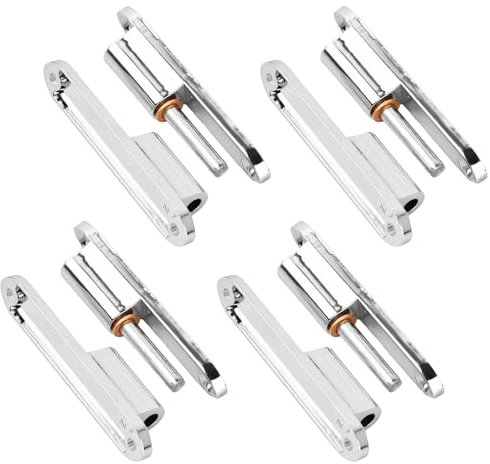 4 Stück Renovierbänder, Türscharnier Renovierband, Aufschraub-Scharnier, Türbänder für Holz-Türstöcke, Automatische Faltscharniere für Schranktür, Kasten, Schuppen, Fenster