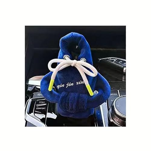 HAAXSHOD 2 Stück Auto Schaltknauf Abdeckung, für Audi A6 Avant C8 4K I 2018-2024 Schaltknauf Hoodie Auto DekorativesAbdeckung,D