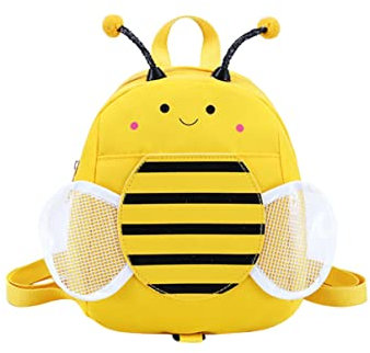 BESTYASH Junge Mädchen Rucksack Biene Gelb Cartoon Design Niedlicher Outdoor Rucksack Für Mädchen Leicht Verstellbar Als Reise Alltagsbeutel Und Kleinkinder