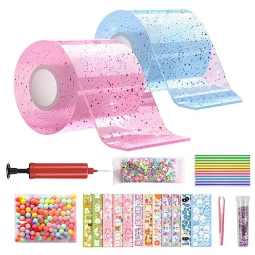 YRTUOP Nano Tape Bubbles Set, 27 Stück Nano Tape Zum Herstellen Von Blasen Nano Tape Bubble Kit Nano Tape Spielzeug Für Kinder Mädchen Junge