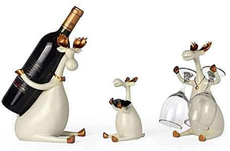 Rack, Rack Flaschenhalter 3 Stück/Set Elch Racks Figuren stehend Flaschenhalter Cabt für Home Decor Rack Home Dekoration Rack