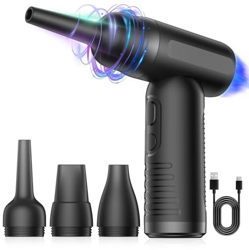 Air Duster 4 Speed Adjustable 100000RPM Electric Wireless Fan for Laptop Keyboard Electronic Compressed Air Can