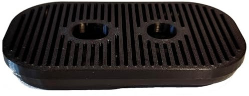 Flache Tropfschale für die Philips Baristina Siebträger-Kaffeemaschine geeignet für höhere Kaffeetassen und Becher (schwarz mit Siebträgerhalter #06)