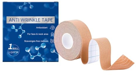 Face Lift Tape Roll, Skin-Friendly Tape Roll For Face Lifting, Skin Firming Tape, Facial Tightening Waterproof Cloth Patches for Forehead, Chin, Cheeks, And Around the Eyes