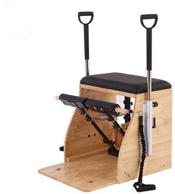 DESHIKE Erweiterte Version, Pilates Split Pedal Stabilität Stuhl mit Griffen, professionelle Pilates Stuhl, Pilates Combo Stuhl für Haus und Studio