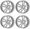 4x Dezent Felgen KF silver 7.0Jx17 ET52 5x114.3 kompatibel mit Hyundai Elantra IX20 Ioniq Kona i30