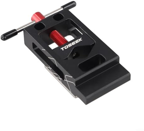 Eawfgtuw Professional Bike Fork Steerer Tube Cutting Guide Tool, 17-39mm Diameter Aluminum Alloy Cutting Tool for Seatpost Handlebar Carbon Fiber Tube Maintenance Parts(RED)