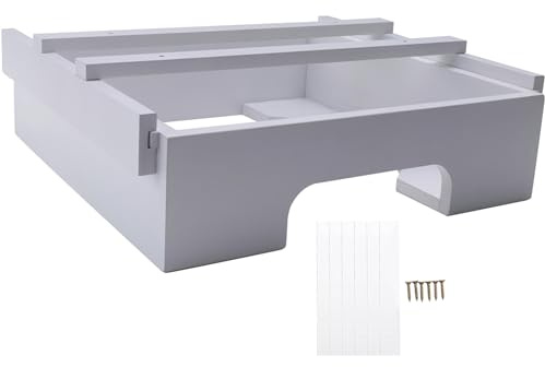 10-Inch Paper Plate Dispenser, Under Cabinet Plates Holder, Kitchen1601-White