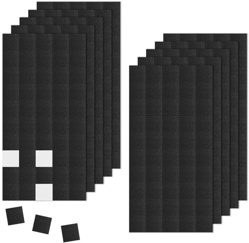 Lot de 500 Petit Aimants Autocollantes, 10x10x1,5mm Plaquettes Magnétiques Autocollantes avec Adhésif Forte, Aimant a Coller Flexible, Découper Aimant pour Réfrigérateur, DIY Photos Posters ou Notes