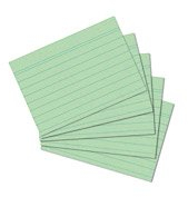Herlitz Karteikarten DIN A7 (800er Packung | liniert, grün)