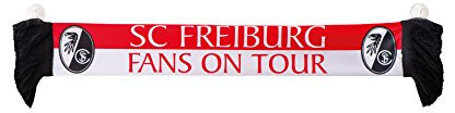 Unbekannt Autoschal SC Fans on Tour SC Freiburg kompatibel -mit Saugnäpfen/Schal/Scarf/rassis/viciado Fanschal