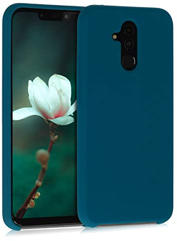 kwmobile Hülle kompatibel mit Huawei Mate 20 Lite Hülle - Silikon Handy Case - Handyhülle weiche Oberfläche - kabelloses Laden - Petrol matt