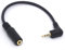 Tomost, cavo convertitore audio con angolo da 90 gradi da 2,5 mm maschio a 2,5 mm femmina, adattatore stereo a 4 poli