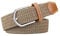 electromax Men Belts, Elastic Braided Stretch Belt with Covered Leather Buckle, for Men's Jeans, Trouser Belts (Beige, L/XL)