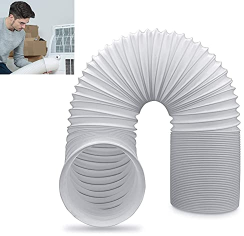 5.9 Diameter 78 Length Portable Air Conditioner Hose, Counter Clockwise Thread AC Exhaust Hose Extension for Portable AC Vent Compatible with Haier LG Delonghi Air Conditioner Parts