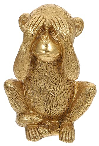 Resin Affenfigur Dekoration Delikate Affen Skulptur Für Home Desktop Vivid Monkey Ornament Für Büro Und Wohnraum Platzsparend Und Leicht Hochwertiges Kunstharz