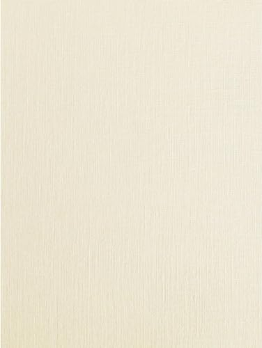 50 Blatt Hellelfenbeinfarbenes Leinenpapier, seidengewebt, strukturiertes A4-Papier, 135 g/m², 36 lb