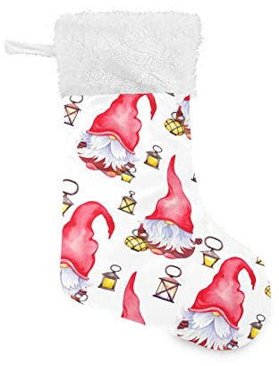 Kcldeci Weihnachtsstrümpfe, 43,2 cm, skandinavische Weihnachtsstrümpfe, Kamin, hängende Socken für Kinder, Familie, Weihnachtsdekoration