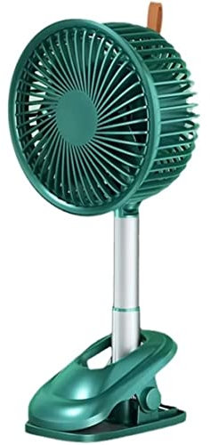 Ventilador de escritorio de viento natural de 9 pulgadas,ventilador de mesa de enfriamiento telescópico,ventilador con clip oscilante,3 velocidades,ventilador personal USB para dormitorio y cochecito