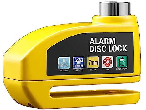 XIAOJUN Bicycle Disc Brake Lock Alarm Bike System Accessories for Electric Motorcycle Scooter(Yellow)