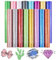 Tintnut Glitter HTV Heat Transfer Vinyl - 16 Sheets 12X12 Colorful Glitter Heat Transfer Vinyl Shinny Glitter Iron On Vinyl for T-Shirts Glitter HTV