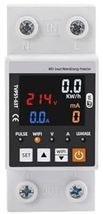 1 PZ WIFI 63A interruttore differenziale protezione da sovratensione interruttore relè contatore di energia