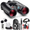 Leica Geovid Pro Entfernungsmesser, robust, kompakt, ergonomisch, leicht, wetterfest, Jagdfernglas (40816) + Stativadapter + Rucksack + Einbeinstativ + Reinigungsset