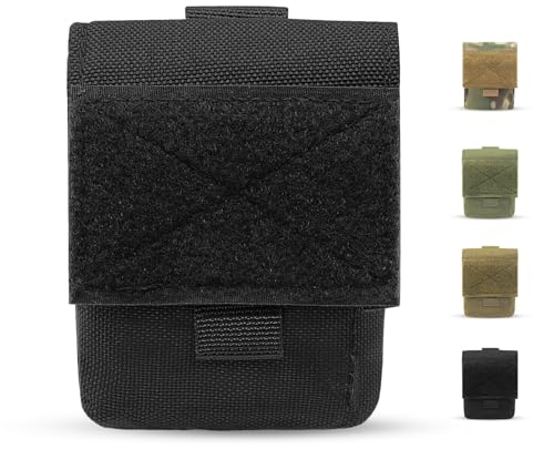 Waist Bag, Black Nylon EDC Pouch Pocket Organizer, Small Universal Outdoor Waist Bag for Small Tools Hiking Sports Cycling Jogging