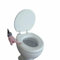 EZ Pack - 18 Luxury Universal Oval Ultra Soft Foam Toilet Seat Adult Padded Cushion Bathroom Comfort for Adults, Kids, Seniors, Elderly, Disabled, Coccyx Pain Relief (White Padded)