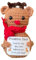 Positive Weihnachtspuppe mit Karte, handgefertigt, gestrickt, emotionale Unterstützung, Bienen-Dekoration, Tier-Ornament, Zimmer