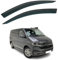 Set mit 2 Windabweisern zum Aufkleben, kompatibel mit VW Transporter T5 T6 T6.1 2004 2005 2006 2007 2008 2009 2010 2011 2012 2013 2014 2015 2015 2011 6 201 7. Modelle 2018, 2019, 2020, 2021, 2022,