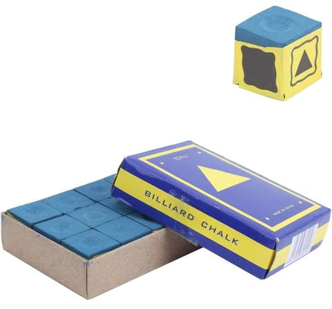 Billiard Cues Chalk, 1Box tragbare Snooker Billard Pool Cues Club Heads Kreide Keine Slip Cubes Billard Cues Pool Stick Kreidezubehör für Clubs Bars Home