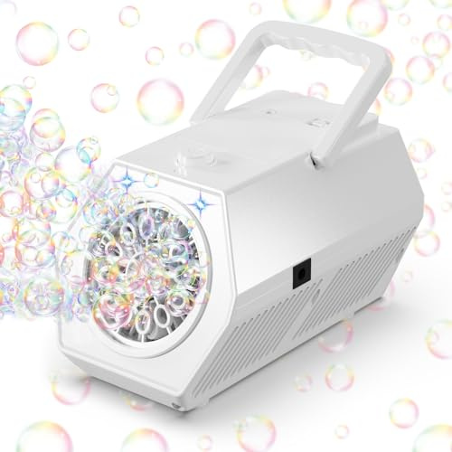 Machine à Bulles Portable Rechargeable USB - 2 Vitesses, Réservoir 240ML