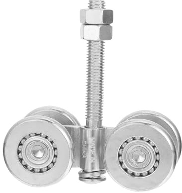 COLLBATH Rail Coulissant Industriel pour Porte Suspendue Poulie de Chariot Robuste pour Remplacement Facile