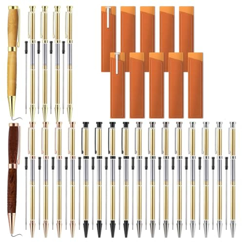 Pinafresa Drechselstift-Set, 10 Stück, für Drehbank-Drechselpaket-Projekte - Inklusive 7 mm Slimline-Stift-Kits, DIY-Bastelbedarf A