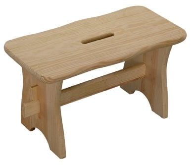 Kesper 70500 Fußbank Kiefernholz 40 x 20 x 22 cm