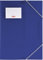 Brunnen 104160430 Sammelmappe FACT!pp (A4, transluzente PP-Folie, mit Gummizug, mit Namensschild) blau