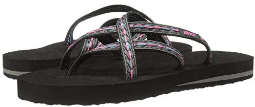 Teva Olowahu W's, womens Flip Flops, Felicitas Black, 6 UK (8 US)