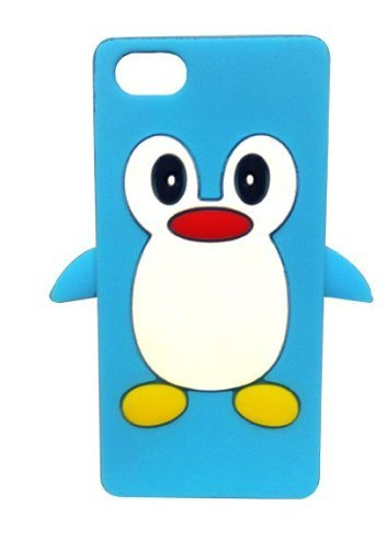 SKS Distribution® Light Blue Silicone Penguin Phone Case/Cover for Apple iPhone 6 (4.7)