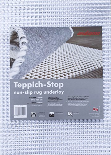 andiamo Teppich Stop Antirutschmatte für Teppich - rutschfeste Unterlage, um ein Verrutschen des Teppichs zu verhindern - Teppich Antirutschunterlage 80 x 150 cm