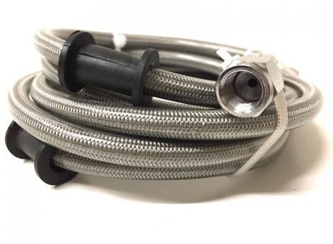 Universal Stahlflex Bremsleitung vorne 100cm – Bremsschlauch passend für Motorrad, Roller, Moped, Quad, Mofa, Mokick – Besserer Bremsdruckpunkt