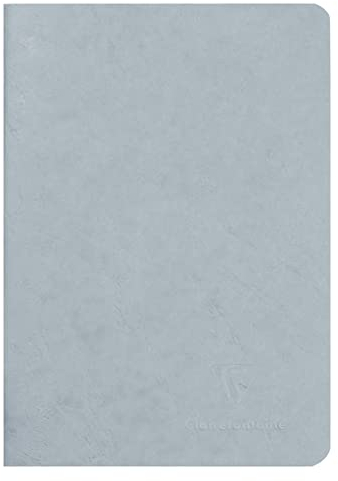 Clairefontaine 733165C Heft AgeBag (DIN A5, 14,8 x 21 cm, liniert, ideal für Ihre Notizen und Zeichnungen, 48 Blatt) 1 Stück grau