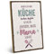 ARTFAVES® Wandbild Holzschild mit Spruch - WENNS IN DER KÜCHE LECKER DUFTET - Türschild Retro Vintage Deko Bild Geschenk - Familie, Mama, Zuhause, Haushalt